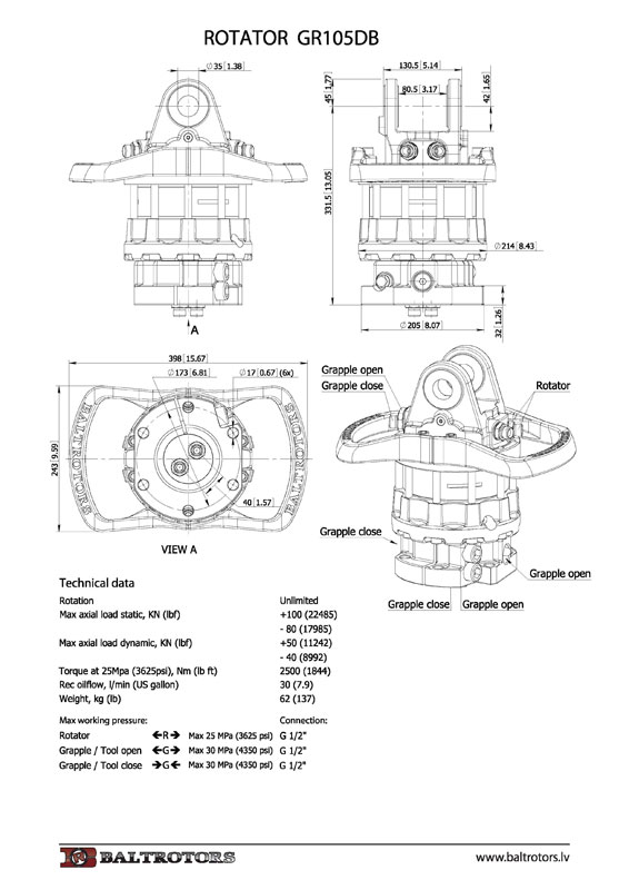 Ротатор GR105DB