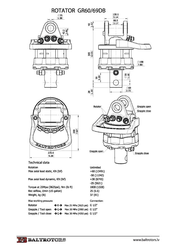 Ротатор GR60/69DB