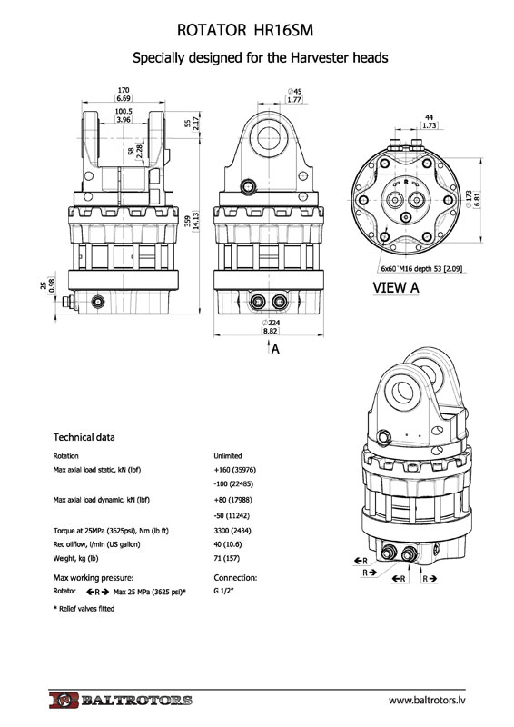 ротатор HR12SM